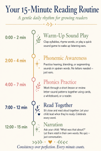 simple daily reading routine for homeschool families